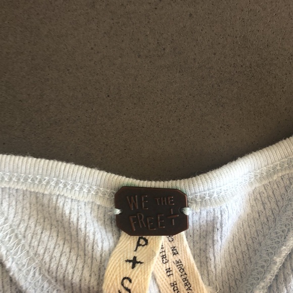 Blue Free People long sleeve shirt - Picture 2 of 2